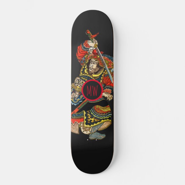 Personalized Samurai Skateboard (Front)
