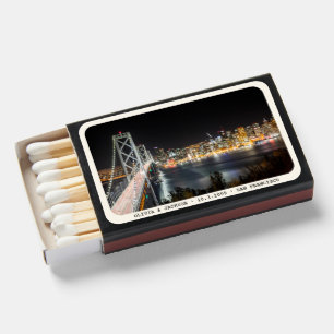 Personalized San Francisco Wedding Favor Matches