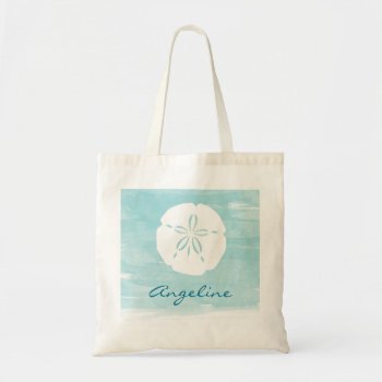Personalized Sand Dollar Bridesmaid Tote by charmingink at Zazzle