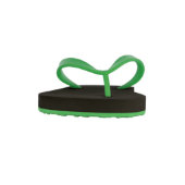 Personalized Sand Imprint Flip Flops Men's Green (Front)