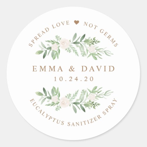 Personalized Sanitizer Sticker Labels