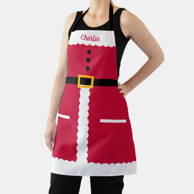 Personalized Santa Apron Christmas Baking Aprons (Insitu)