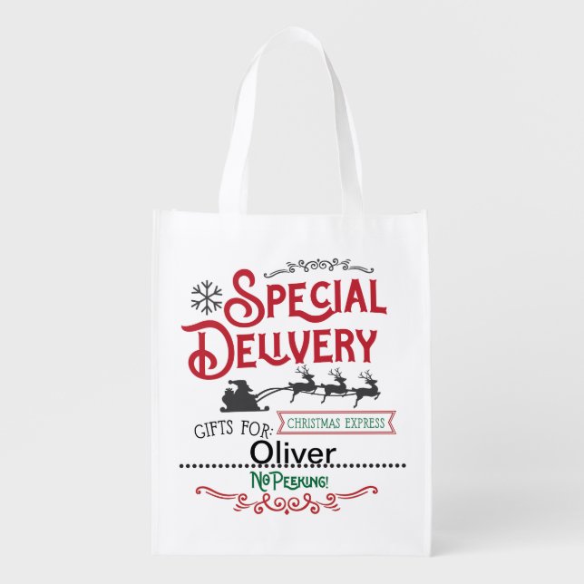 Personalized Santa Bag (Front)