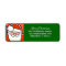 Personalized Santa Cartoon Return Address Labels