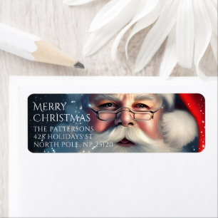 Personalized Santa Christmas Address Label