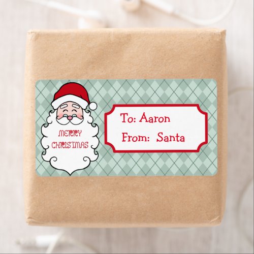 Personalized Santa Christmas Gift Tags
