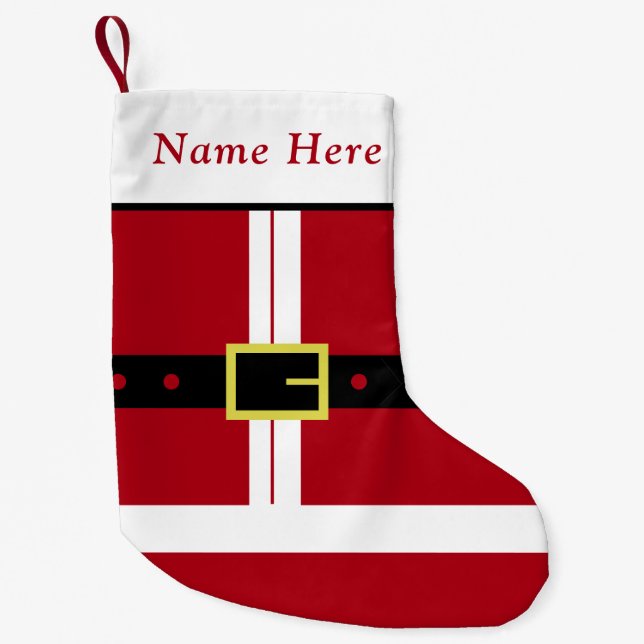 Personalized Santa Christmas Stocking Custom Name (Front)