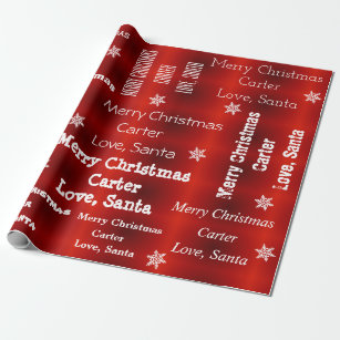 santa wrapping paper