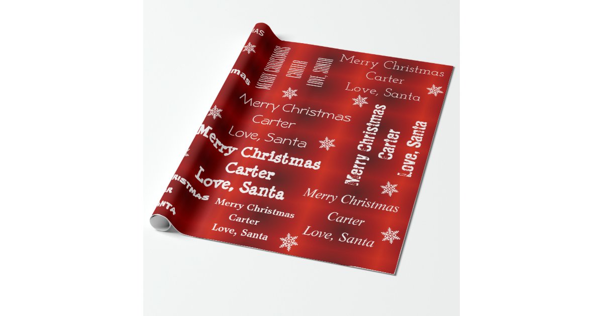 From Santa, With Love Wrapping Paper