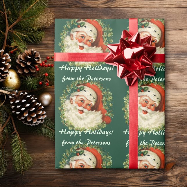 Personalized Santa Christmas Wrapping Paper (Creator Uploaded)