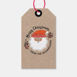 Personalized Santa Claus Christmas Gift Tags
