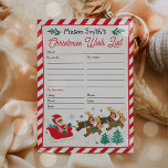 Personalized Santa Claus Christmas Wish List  Invitation<br><div class="desc">Personalized Santa Claus Christmas Wish List Invitation</div>