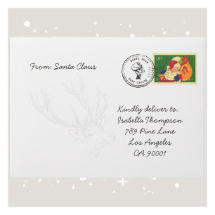Personalized Santa Claus Envelope