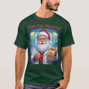 Personalized Santa Claus Pharmacy North Pole Shirt