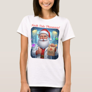Personalized Santa Claus Pharmacy Shirt North Pole