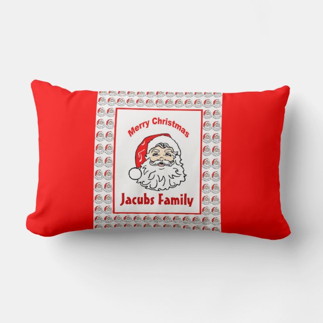 Personalized Santa Claus Pillow (Front)