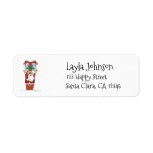 Personalized Santa Claus Return Address Labels
