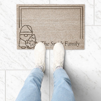 Personalized Santa Fiber Doormat