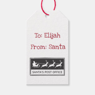 Personalized Santa Gift Tags