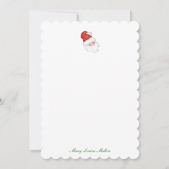 Personalized Santa Notes Invitation (Front)