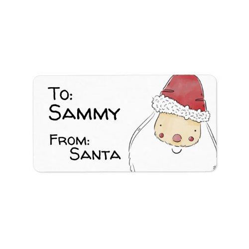 personalized Santa Poison Tags