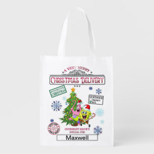 Personalized Santa Sack Grocery Bag