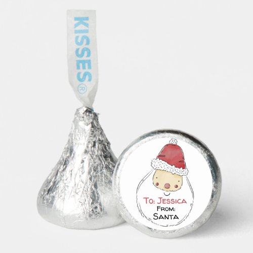 Personalized Santa Stocking Stuffer  Hersheys Kisses