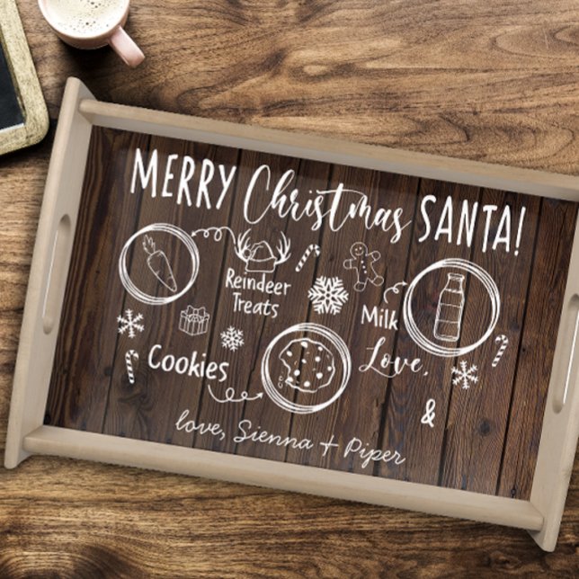 Personalized Santa Tray for Christmas Eve Treats (Creator Uploaded)