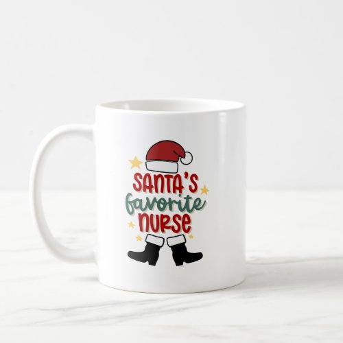 Personalized Santas Favorite Nurse Mug