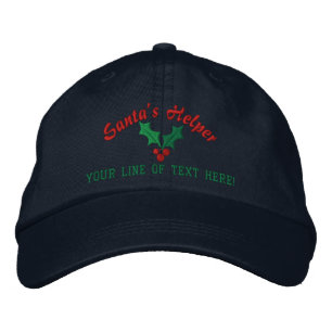 Personalized Santa's Helper Embroidered Baseball Cap