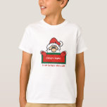 Personalized Santa&#39;s Nice List Shirt For Kids at Zazzle