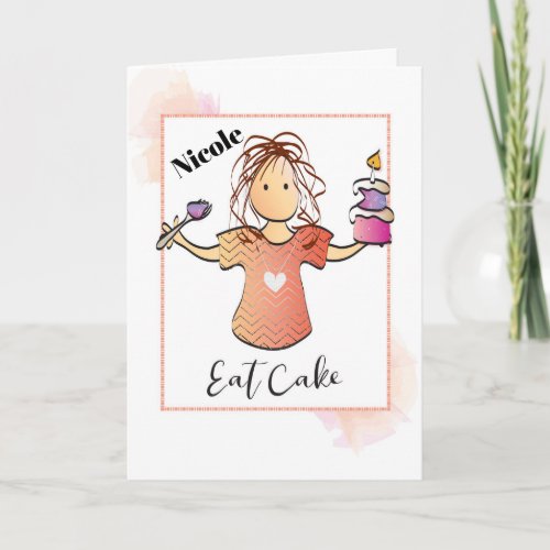 Personalized Sarcastic Birthday Card for Her