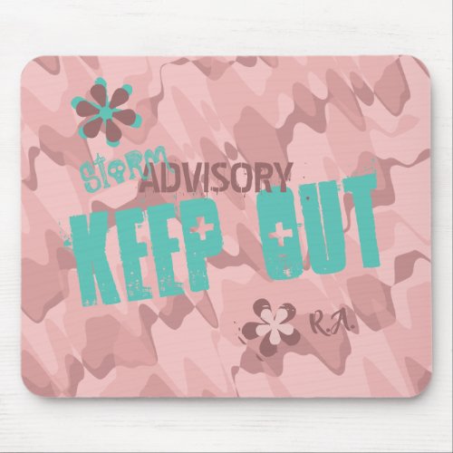 Personalized Sarcastic Humor Camouflage Pink Mouse Pad