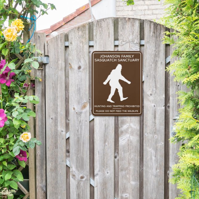 Personalized Sasquatch Sanctuary Door Sign (Creator Uploaded)