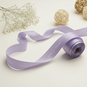 Personalized Satin Ribbon with Custom Text