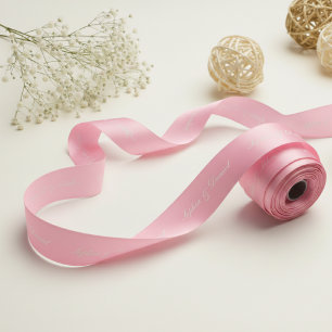 Personalized Satin Ribbon with Custom Text
