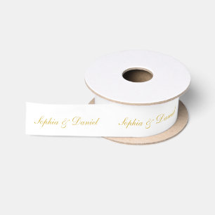 Personalized Satin Ribbon with Custom Text
