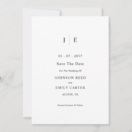 Personalized save the date