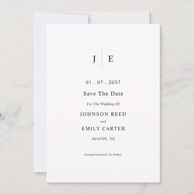 Personalized save the date (Front)
