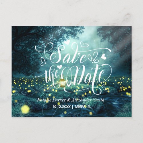 Personalized Save The Date Announcement Postcard