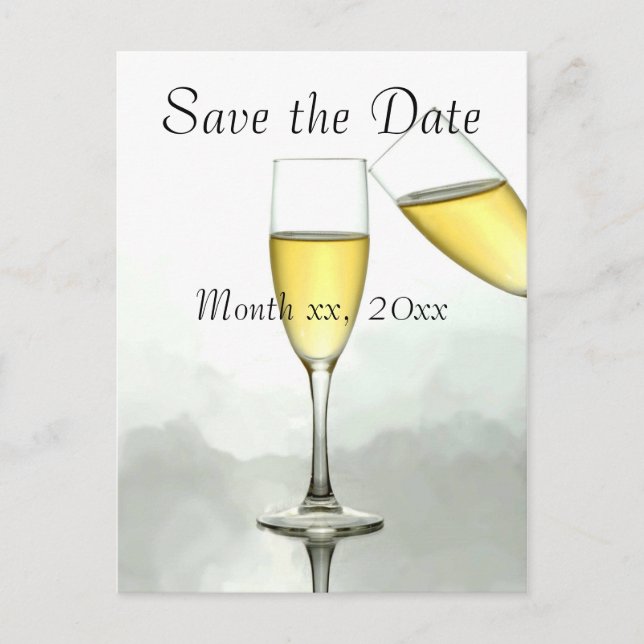 Personalized Save the Date Announcement Postcard (Front)