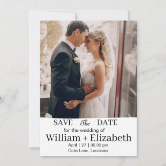 Personalized Save the Date Card with Photo
