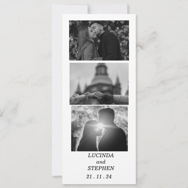 Personalized Save the Date Invitation with Couple  (Front)