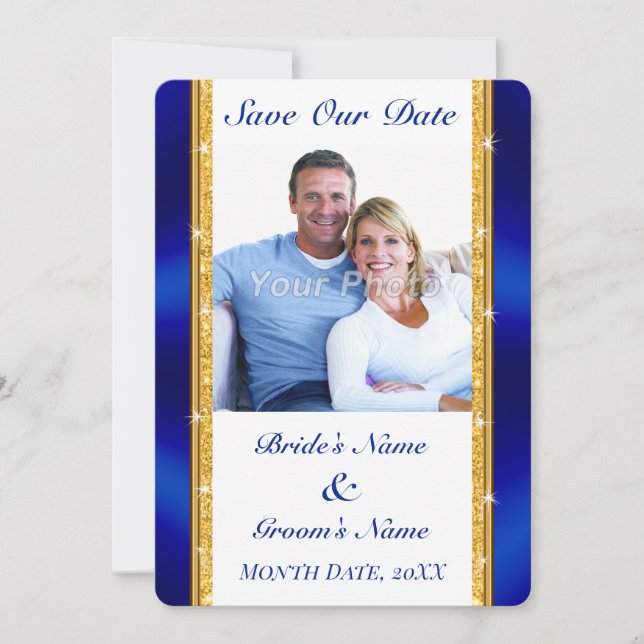 Personalized, Save the Date Invitations with PHOTO (Front)