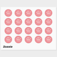 Personalized Save the Date Stickers