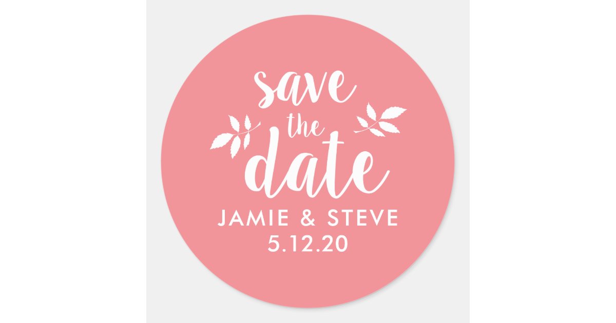 Personalized Save the Date Stickers