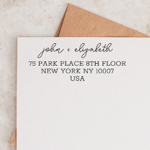 Personalized Save The Date Wedding Engaged Couple Self-inking Stamp