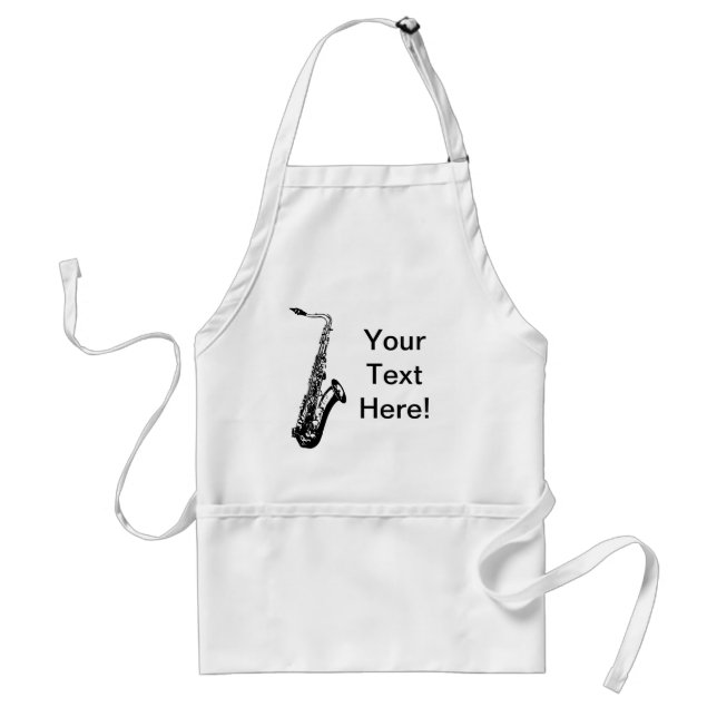 Personalized Saxophone Adult Apron (Front)