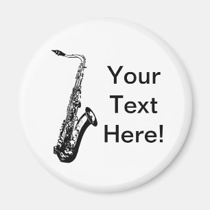 Personalized Saxophone Magnet