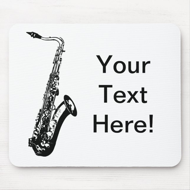Personalized Saxophone Mouse Pad (Front)